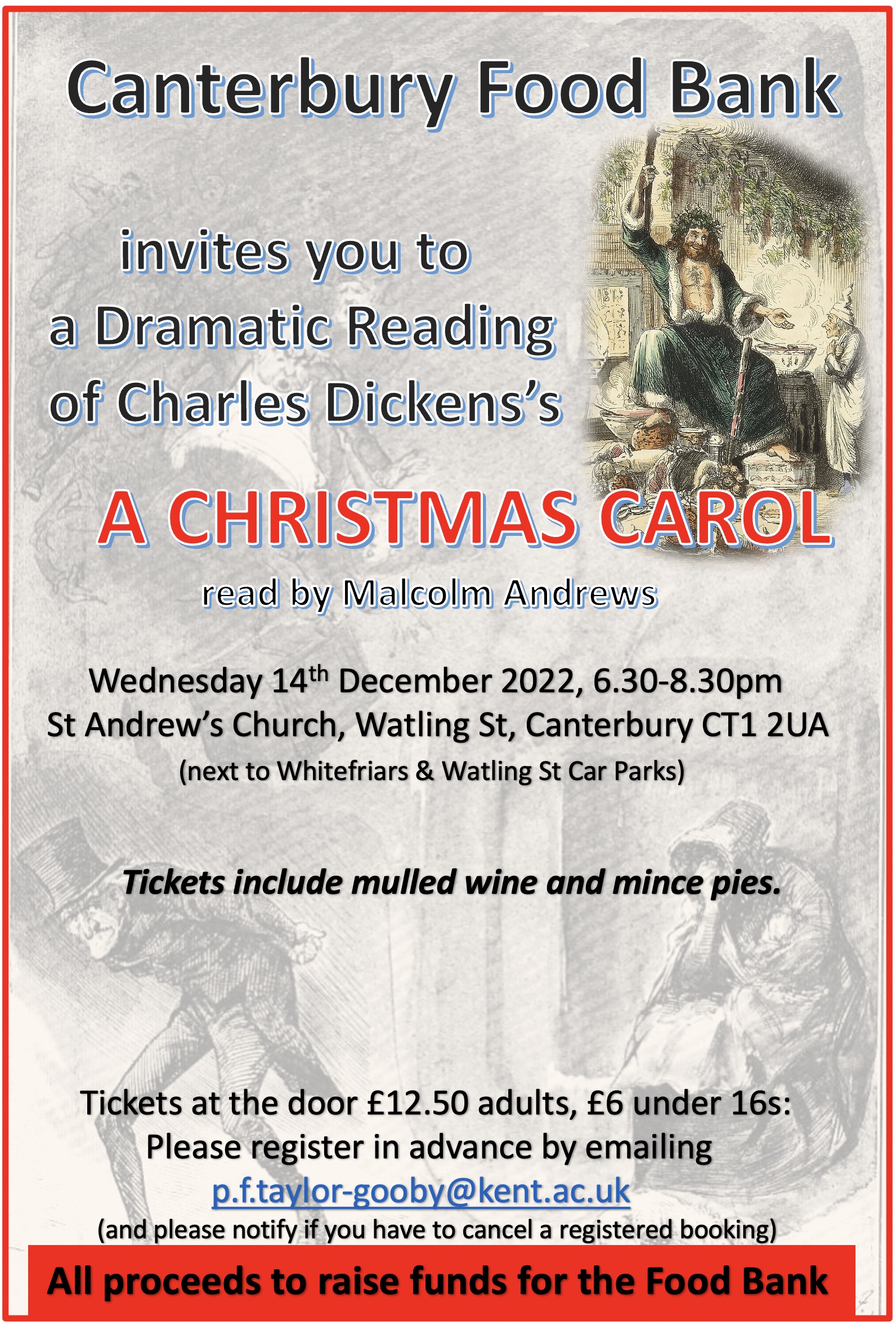 A Dramatic Reading of Charles Dicken’s ‘A Christmas Carol’ read by Professor Malcolm Andrews.